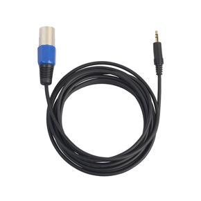 3.5mm Jack Stereo Male Plug Connector Cable To Microphone For HDTV DVD Xj