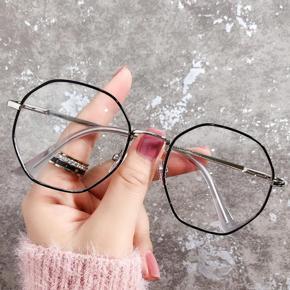 Fashion Women Office Anti Blue Light Oversized Computer Glasses Children Playing Games Blue Blocking Eyeglasses Alloy Frame