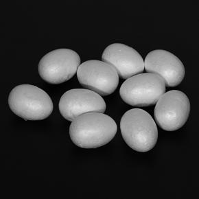 XHHDQES 20x Styrofoam eggs 6 cm white Easter Egg decorative egg for painting or sticking