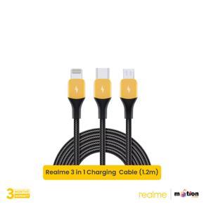 Realme 3 in 1 Charging Cable - Black