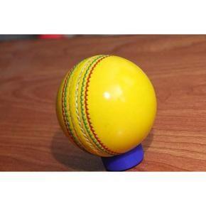 Indoor Rubber Cricket Ball - Yellow - 70gm