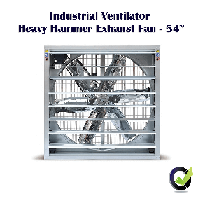 Industrial Ventilator Heavy Hammer Exhaust Fan - 54″