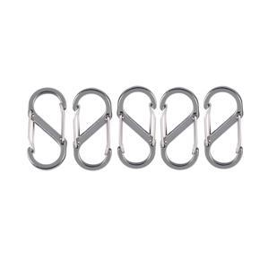 5 pcs Mini S Shape Key Chain Carabiner Fuse Clips (galactic)