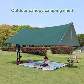 Awnings Waterproof Tarpaulin Tents Outdoor Camping Awning Shade Beach Garden UV protected 190T silver coated polyester fabric