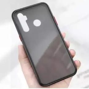 Smoke Translucent Shock Proof Smooth Rubberized Matte Hard Back Case Cover for Realme Narzo 10 / Realme 5i /Realme 6i/ Realme 5s / Realme 5