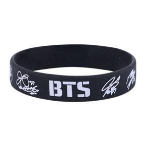 BTS Rubber Wristsband - Black