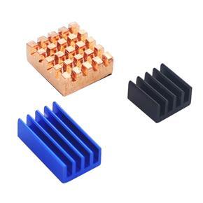 For Raspberry Pi 4 Model B Heat Sink HeatSink Copper Radiator Cooler Kit - colorful
