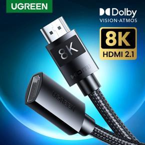 UGREEN Extension Cable HDMI 2.1 Male to Female Cable for PS5 GoPro Hero 8 8K/60Hz 4K/120Hz Ultra High-Speed 48Gbps eARC HDCP 8K Cable HDMI 2.1 Cable