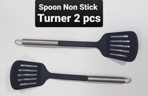 Non Stick - 2 Pcs Spoon Turner - Black Color