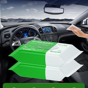 Dashboard polish micro fiber wet wipes Auto plastic renovation interior wax