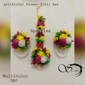 Artificial Flower Gorgeous Tiklil Set-3 Piece set Multicolor