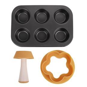 Cake Cup Moulder Biscuits Mould Cake Baking Tools Flower Shape Cupcake Mold Round Dough Cookie Cutter Set Stamper