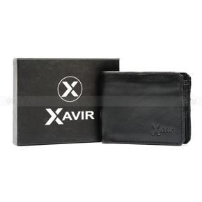 XAVIR Authentic Lather Wallet XW-03 Black