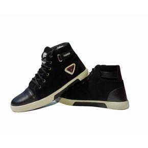SHOES BROWN ANKEL BOOTS FOR MEN SOFT PU LEATHER AND LACE UP WITH RUBBER SOOL.