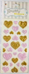Heart Shape Multicolor 3D Sticker Disney