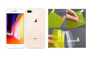 Apple iPhone 8 Plus Crystal Clear Back Skin (Gel Poly not Glass) 3D Real Transparent Skin Glossy Finish