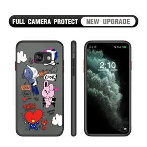 Hontinga for Samsung A3 2016 Case Cute Cartoon Camera Shockproof Protection Cases Edge Frosted Transparent Phone Cover