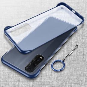 OPPO A91 Translucent (Frameless) Ultra-Thin Anti Fall Hard Case Clear Matte Back Cover without Ring