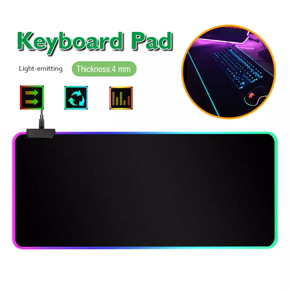 (GADGET DREAM)RGB Lighting Gaming Mouse Pad Large Size Gaming Office Pad Waterproof Mousepad Usb Gaming Mouse Mat(Pad Tetikus Meja Pejabat Permainan)