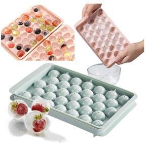 Ice Cube Mold 33 Grid Reusable Round Ball Ice Cube Maker DIY Ice Cream Kitchen Accessories