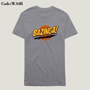 Bazinga ash Half Sleeve T-Shirt For Men's