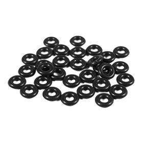 BRADOO- 30 Pcs 2.5mm x 6.5mm x 2mm Rubber O Rings for Wacky Worm Fishing