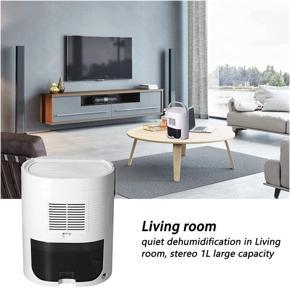 Mini Household Portable Dehumidifier 300ml Electric Quiet Air Dryer for Home Bathroom Moisture Absorber