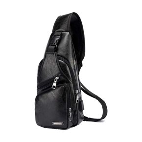JEEP BULUO Brand Leather Men's Shoulder Crossbody Bags 9.7Inch Ipad Office Messenger Bag for Men Business Handbag Male Sling Bag