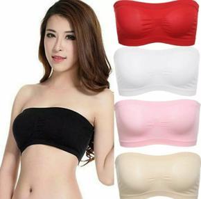 Soft and Comfortable Strapless Tube Bra for Girls and Women