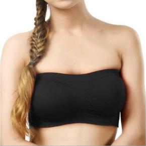 Cotton Tube Bra For Women BLACK