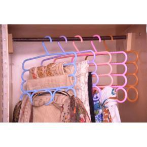 5 Rings 3 Layers 2 IN 1 Hanger New Look Trousers and Scarf Holder Hanger