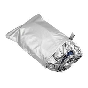 Boat Cover Yacht Outdoor Protection Waterproof Heavy Duty sil-ver Reflective 300D Oxford Fabric Anti-smashing Durable and Tear Proof Fits V-HULL TRI-HULL Runabouts and Bass Boats 14-16FT