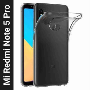 Soft Silicon Transparent Case Back Cover FOR Xiaomi Redmi Note 5 Pro