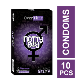 NottyBoy Over Time Climax Condoms - 10Pcs Pack