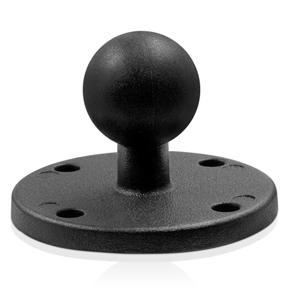 Aluminum Round Mounting Base with Rubber Ball Head Motorcycle Mounting Base for Phone Gopro Camera