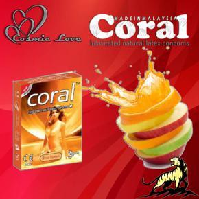 Coral Condom 3 Fruit Flavour