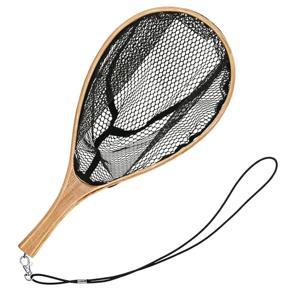 Portable Fishing Net Wooden Handle Landing Catch and Release Net Outdoor Fishing Tackle Fishing Accessories S