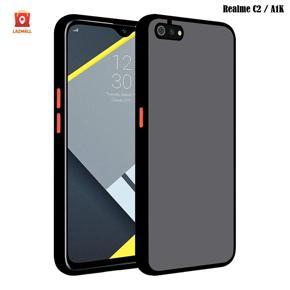 Realme C2 Luxurious Smoky Matte Shockproof Translucent Armour Case