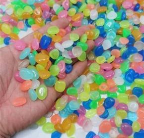 25_Pieces Radium Stone Colorful Luminous Glowing Pebbles