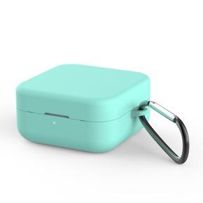 for Xiaomi Air 2 Se Silicone Cover Headset with Key Buckle Anti Dropping Protective Cover -Mint Green