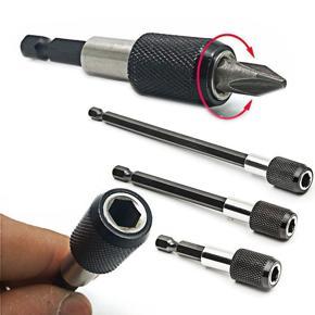 DASI 6.35mm Quick Release Hex Shank Electric Drill Magnetic Screwdriver Bit Holder Drill Extension Rod Tool Set 60/100/150mm