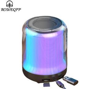 ROWEQPP A22 Wireless Bluetooth-compatible Speaker Colorful Light Car Home Portable Mini Small Audio Subwoofer