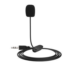 3.5mm Mini Studio Speech Mic Microphone with Clip For PC Desktop Notebook