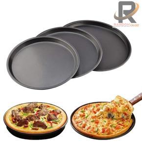 3 pieces Set Non Stick/Oven Proof Heavy Pizza Pan / Mold With Black Coding- 1set