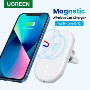 UGREEN Car Magnetic Wireless Charger For iPhone 13 12 Pro Max Qi Wireless Charger For iPhone 13 12 Mini Car Phone Holder Charger