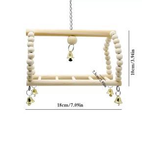 Birds Swing for Cage Accessory Perch Bird Toy for Budgies, Cockatiel, lovebird, Parrot, Conure, Java, Finch, Canary, and Other Small Birds