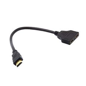 HDMI 1 To 2 Adapter Cable HDMI Cable Adapter HDMI Conversion Cable Adapter - Black