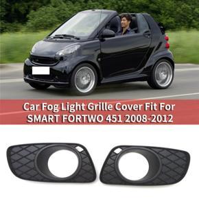 BRADOO Car Fog Lamp Bezel LH RH Fog Light Grille Cover Fit for SMART FORTWO 451 2008-2012 4518260118C22A 4518260218C22A