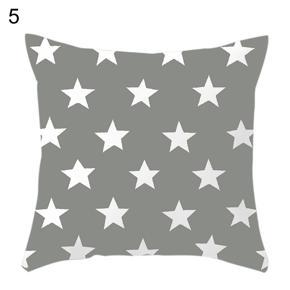 45x45cm Soft Linen Stars Throw Pillow Case Cushion Cover Sofa Bed Car Decor