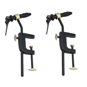 ARELENE 2 Set Fly Tying Classic Handy Vise Tool Safety Holding Hook Fishing Steel C-Clamp Tying Vise with Steel Hardened Jaw